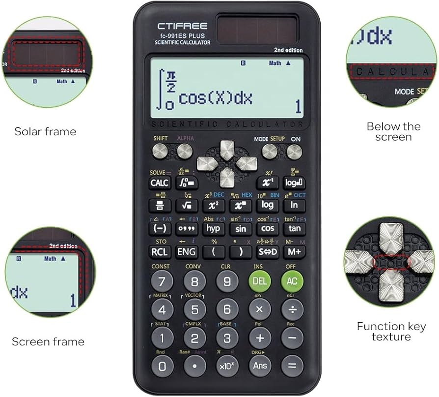 Calculadora Científica CTIFREE fc-991Es Plus - 2nd Edition