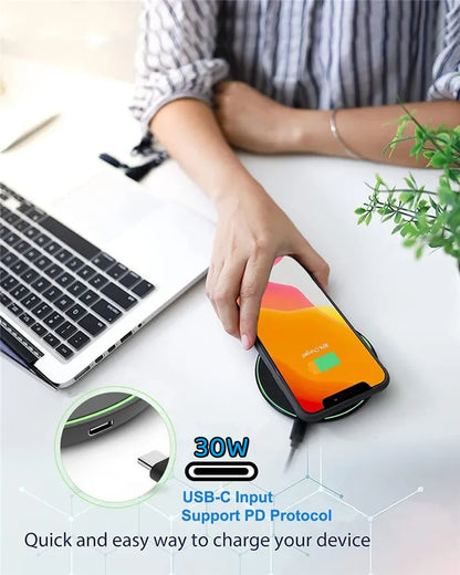 Cargador Inalámbrico de 30W (con cable)